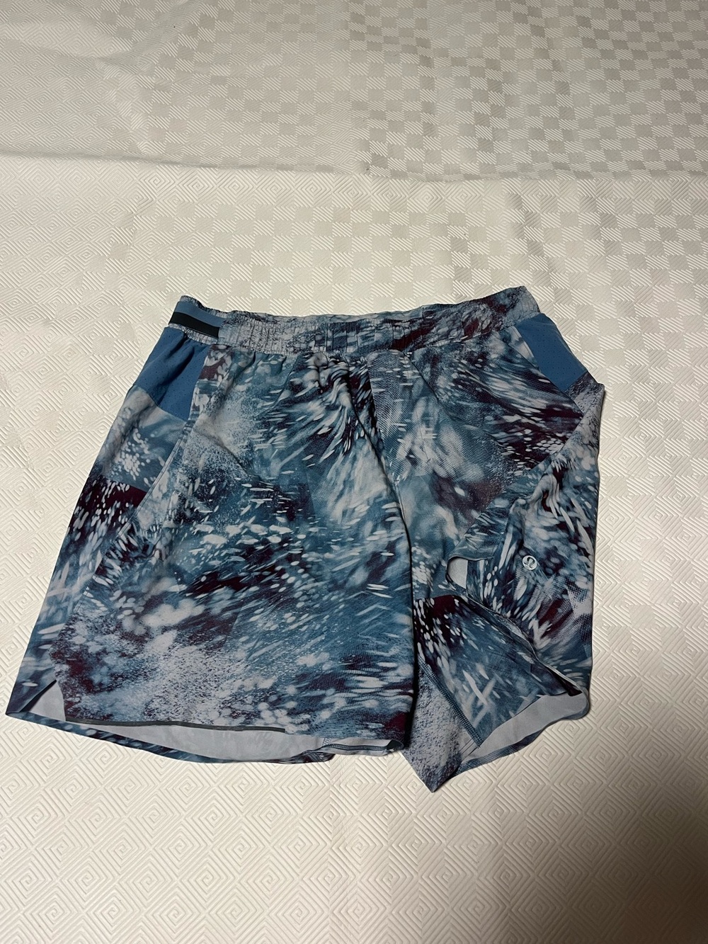 lululemon athletica Blue Marble Athletic Shorts